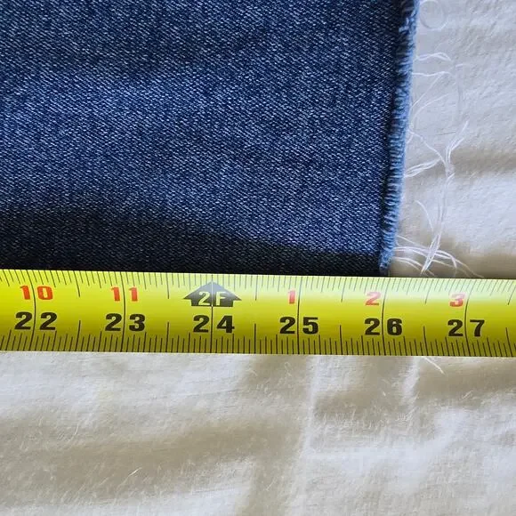 J, Crew Curvy Essential Straight Jeans Stretch Size 27 Cropped Classic Comfort - Picture 10 of 10